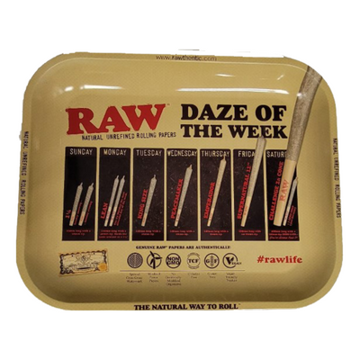 RAW Large Metal Rolling Tray (Daze)