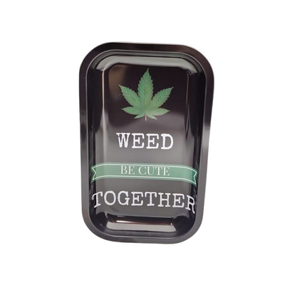 Weed Be Cute Together Rolling Tray w/ Magnetic Lid (without lid)