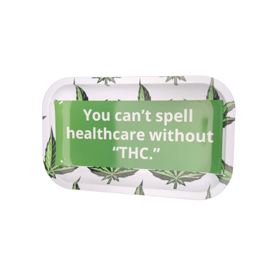 You can't spell healthcare with THC Rolling Tray w/ Magnetic Lid (without lid)
