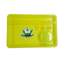 Plastic rolling tray with matching grinder, lightweight and durable